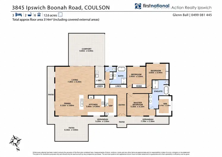 Floorplan of Homely house listing, 3845 Ipswich Boonah Road, Coulson QLD 4310