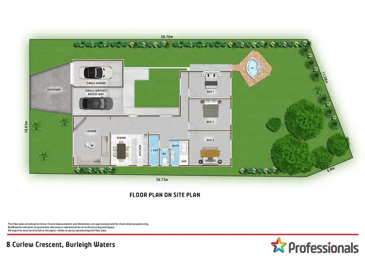 Floorplan of Homely house listing, 8 Curlew Crescent, Burleigh Waters QLD 4220