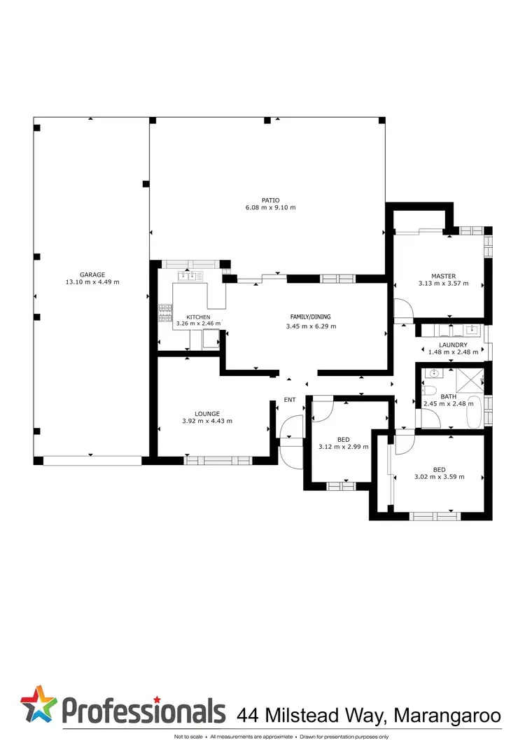 Floorplan of Homely house listing, 44 Milstead Way, Marangaroo WA 6064