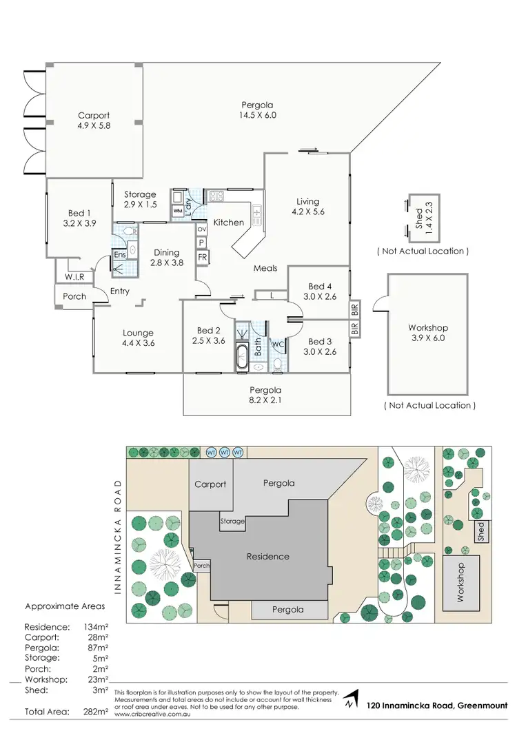 Floorplan of Homely house listing, 120 Innamincka Road, Greenmount WA 6056