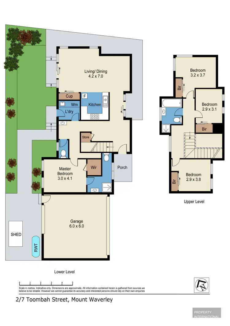 Floorplan of Homely townhouse listing, 2/7 Toombah Street, Mount Waverley VIC 3149