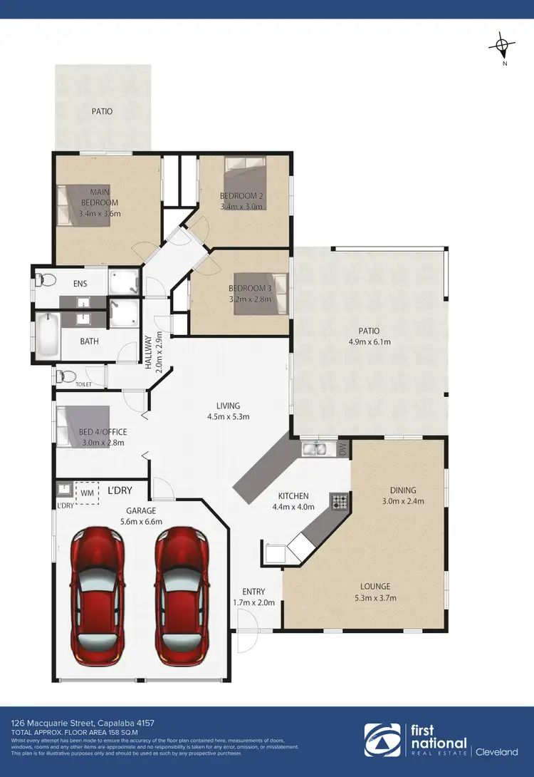 Floorplan of Homely house listing, 126 Macquarie Street, Capalaba QLD 4157