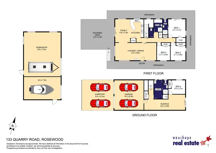 Floorplan of Homely house listing, 133 Quarry Road, Rosewood NSW 2446