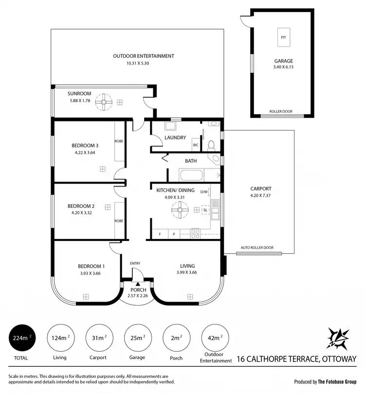 Floorplan of Homely house listing, 16 Calthorpe Terrace, Ottoway SA 5013