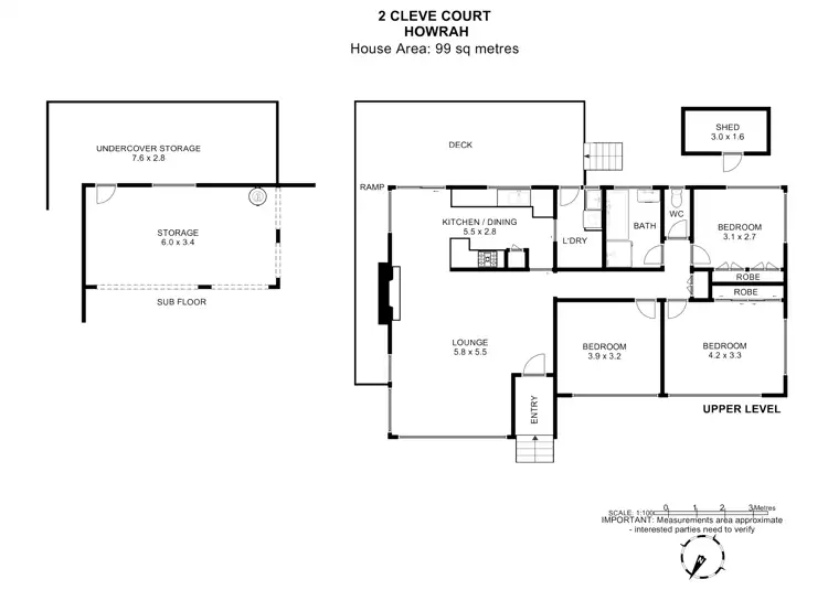 Floorplan of Homely house listing, 2 Cleve Court, Howrah TAS 7018