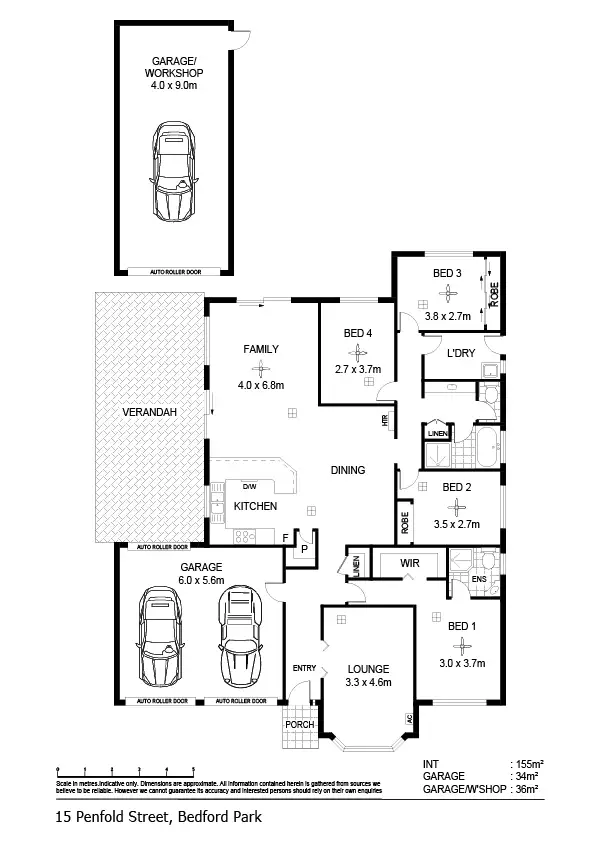 Floorplan of Homely house listing, 15 Penfold Street, Bedford Park SA 5042