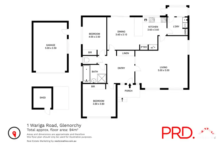 Floorplan of Homely house listing, 1 Wariga Road, Glenorchy TAS 7010