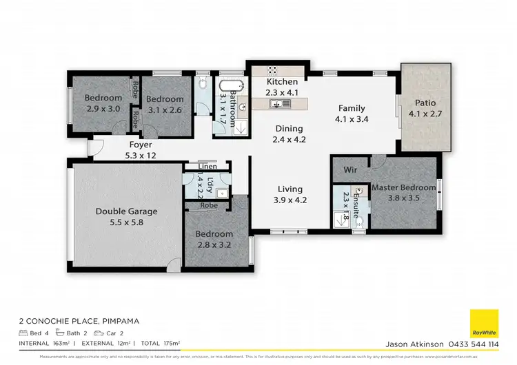 Floorplan of Homely house listing, 2 Conochie Place, Pimpama QLD 4209