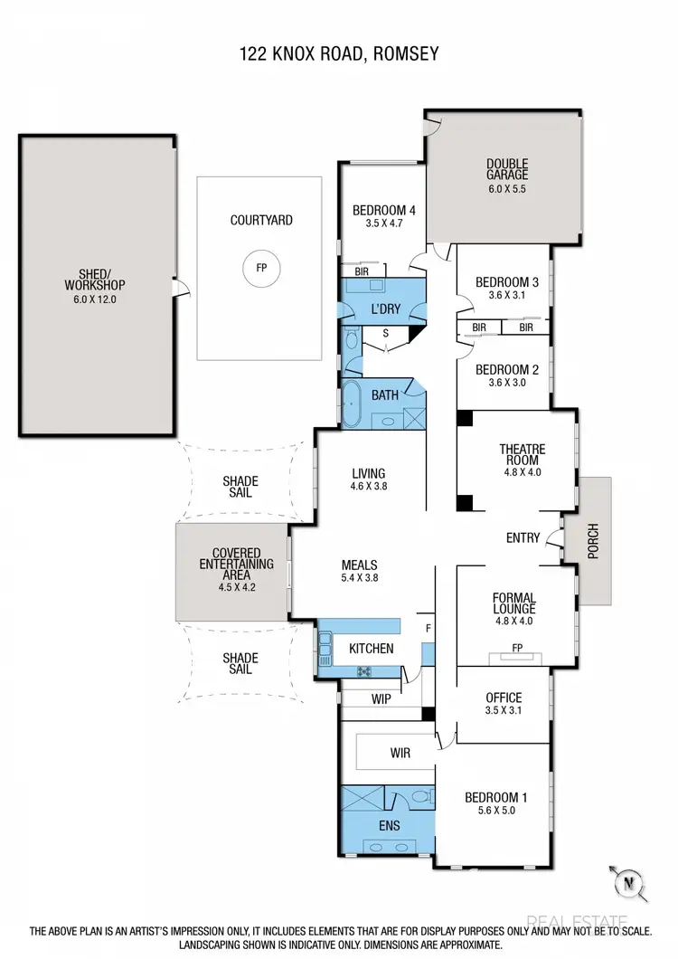 Floorplan of Homely house listing, 122 Knox Road, Romsey VIC 3434