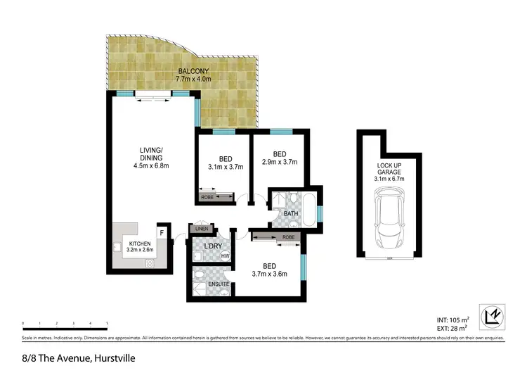 Floorplan of Homely apartment listing, 8/8-10 The Avenue, Hurstville NSW 2220