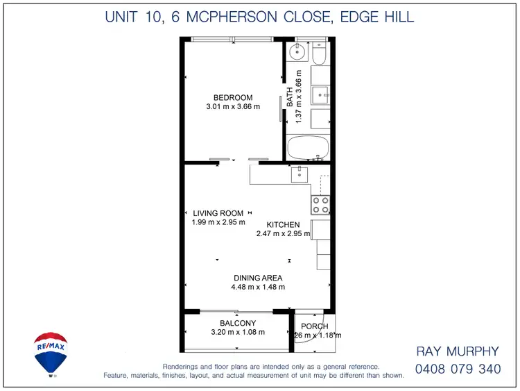 Floorplan of Homely unit listing, 10/6 Mcpherson Close, Edge Hill QLD 4870
