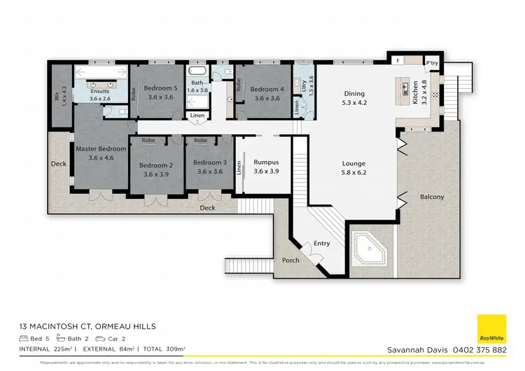 Floorplan of Homely house listing, 13 Macintosh Court, Ormeau Hills QLD 4208