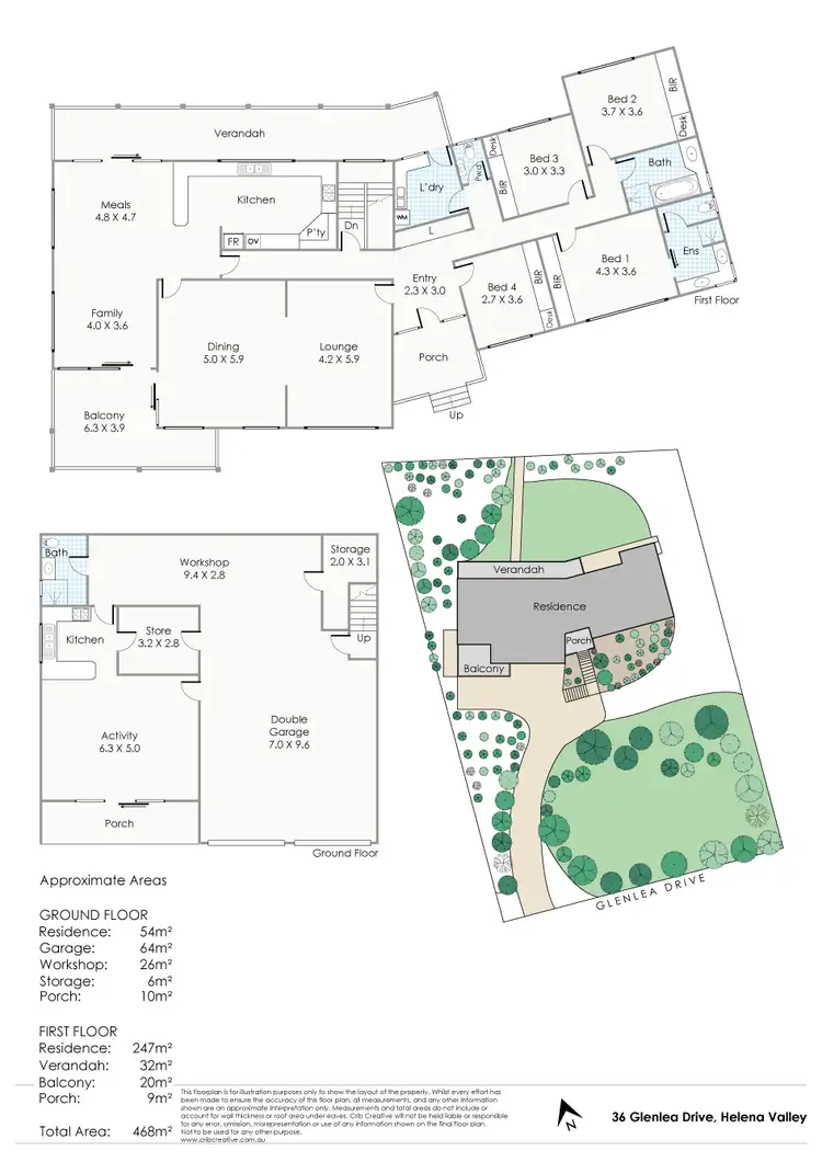 Floorplan of Homely house listing, 36 Glenlea Drive, Helena Valley WA 6056