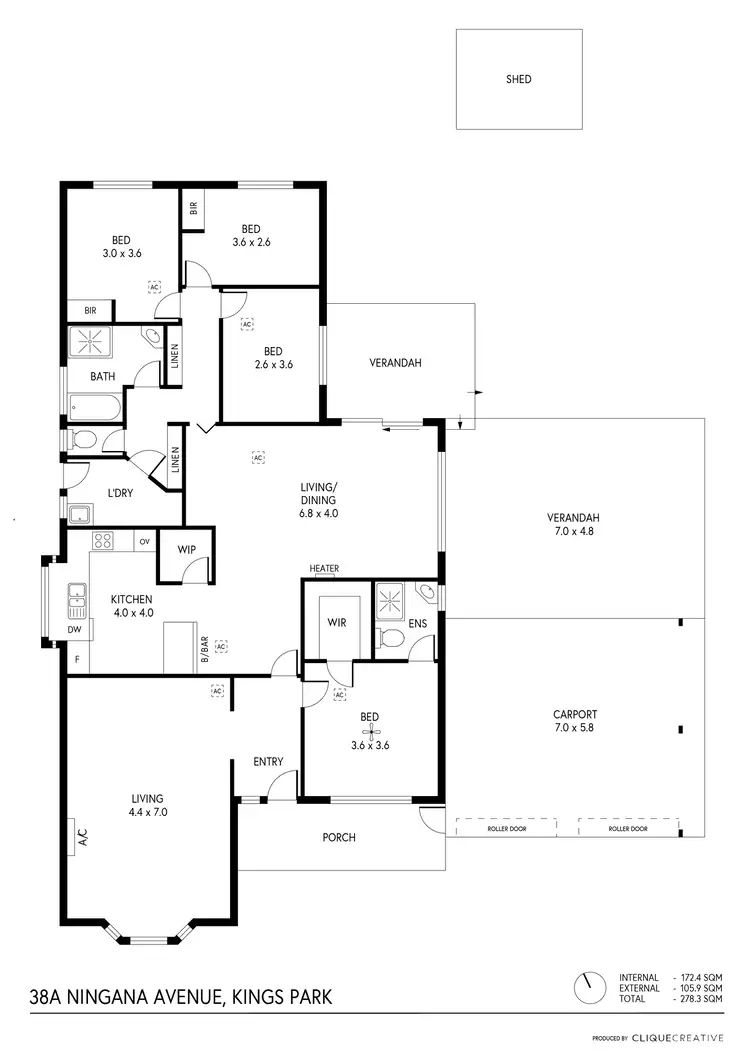Floorplan of Homely house listing, 38a Ningana Avenue, Kings Park SA 5034