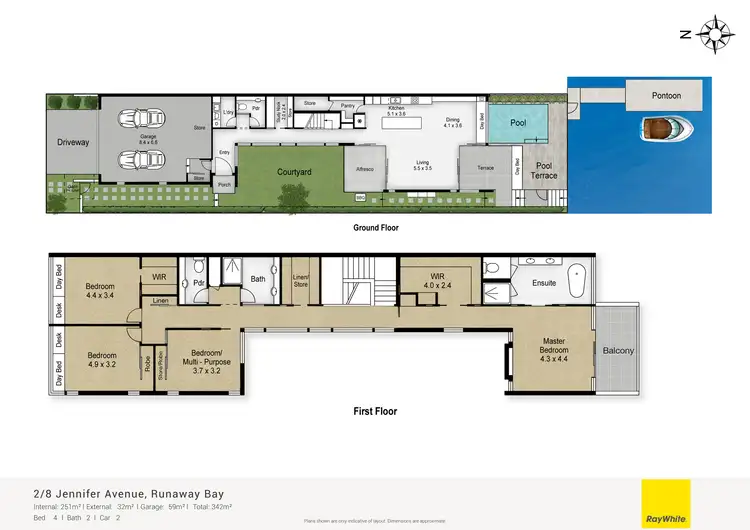 Floorplan of Homely house listing, 2/8 Jennifer Avenue, Runaway Bay QLD 4216