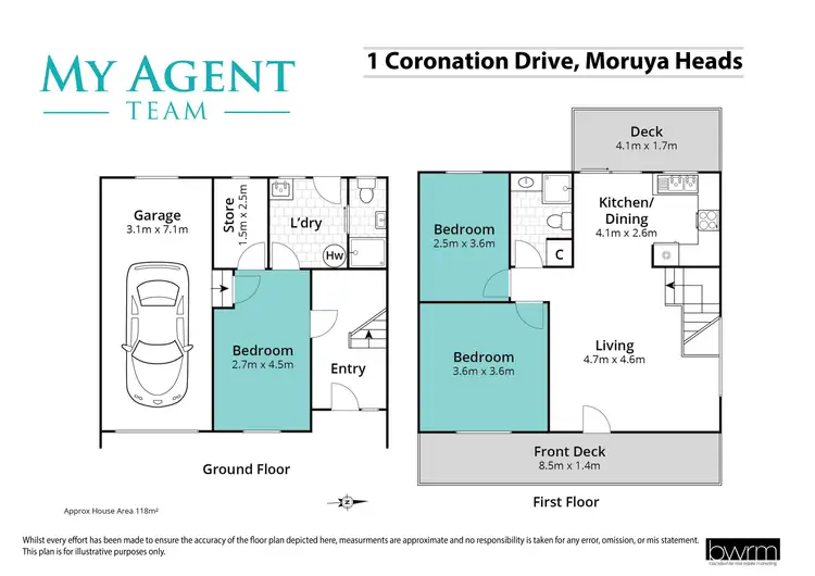 Floorplan of Homely house listing, 1 Coronation Drive, Moruya Heads NSW 2537