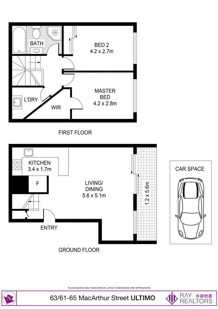Floorplan of Homely apartment listing, 63/61-65 Macarthur Street, Ultimo NSW 2007