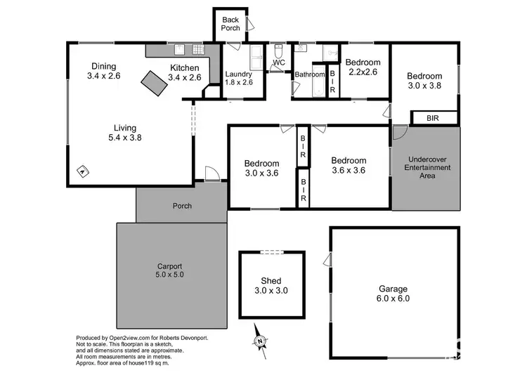 Floorplan of Homely house listing, 81 Lewis Street, Latrobe TAS 7307