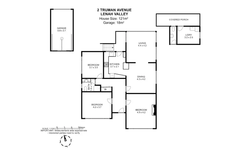 Floorplan of Homely house listing, 2 Truman Avenue, Lenah Valley TAS 7008