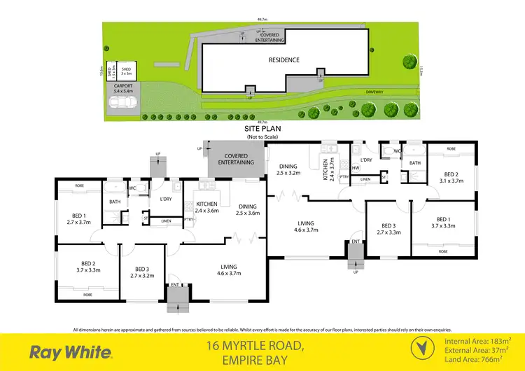 Floorplan of Homely house listing, 16 Myrtle Road, Empire Bay NSW 2257