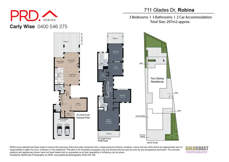 Floorplan of Homely house listing, 711 Glades Drive, Robina QLD 4226