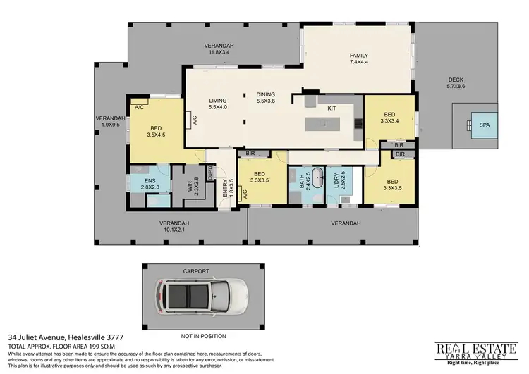 Floorplan of Homely house listing, 34 Juliet Avenue, Healesville VIC 3777