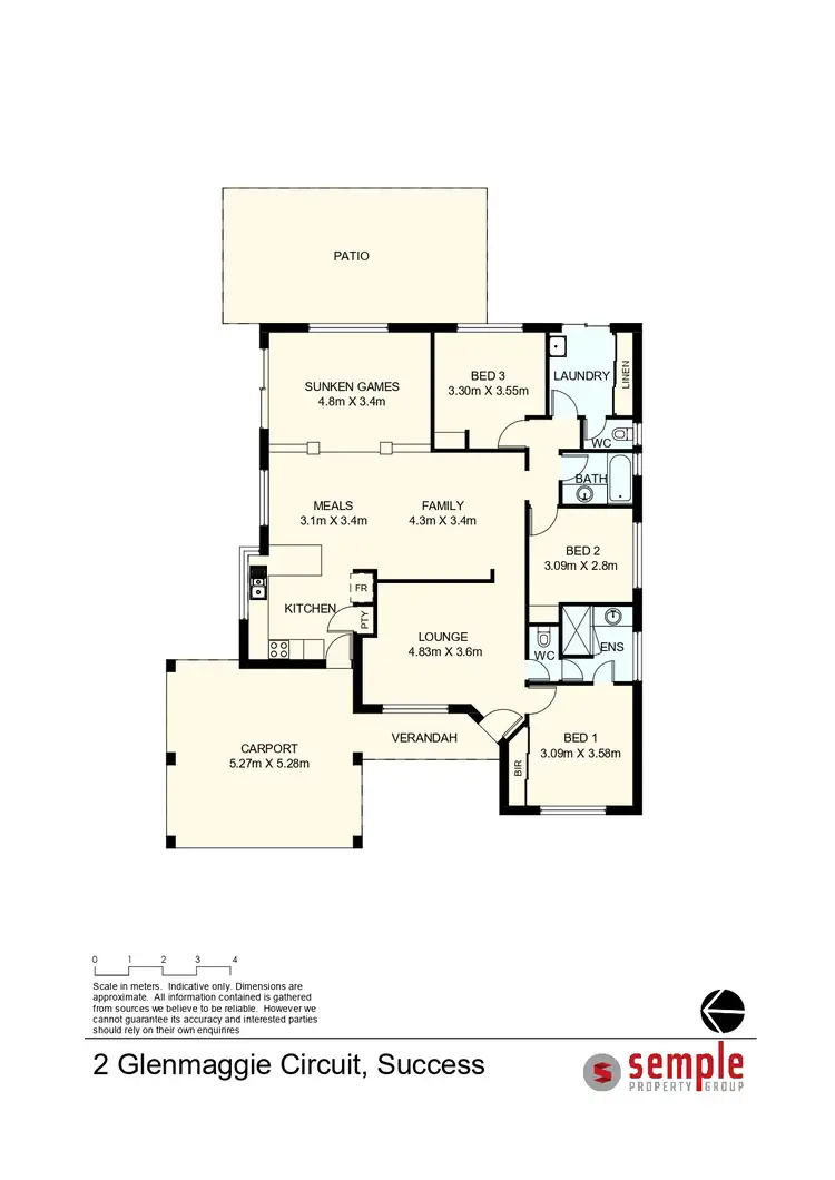 Floorplan of Homely house listing, 2 Glenmaggie Circuit, Success WA 6164
