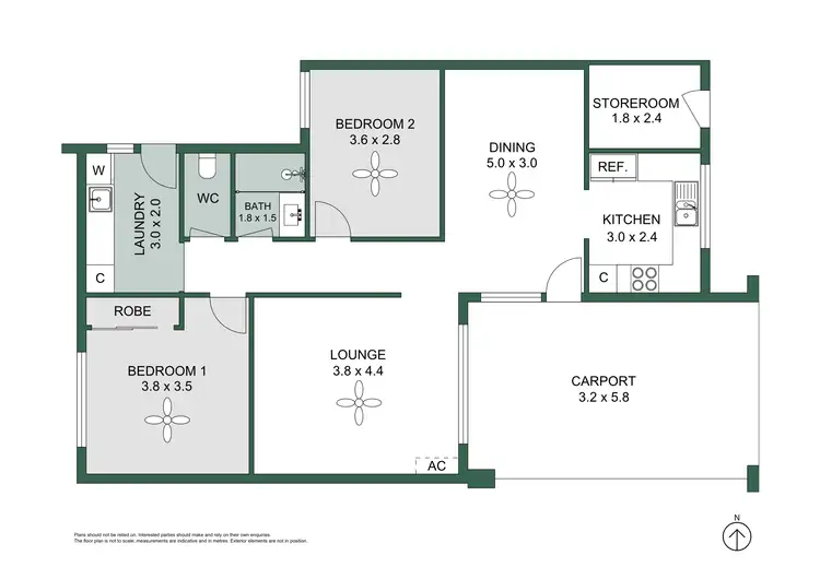 Floorplan of Homely unit listing, 15 Cassio Place, Hamilton Hill WA 6163