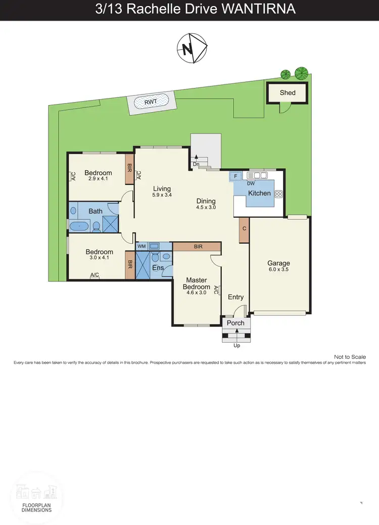 Floorplan of Homely house listing, 3/13 Rachelle Drive, Wantirna VIC 3152