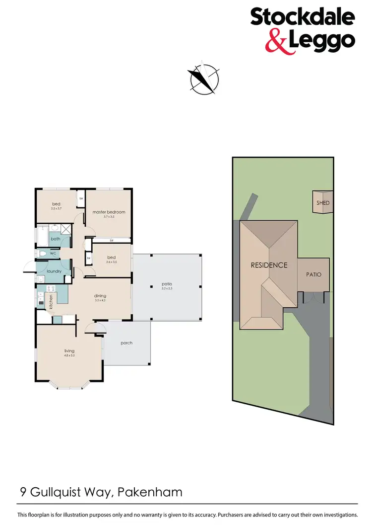 Floorplan of Homely house listing, 9 Gullquist Way, Pakenham VIC 3810