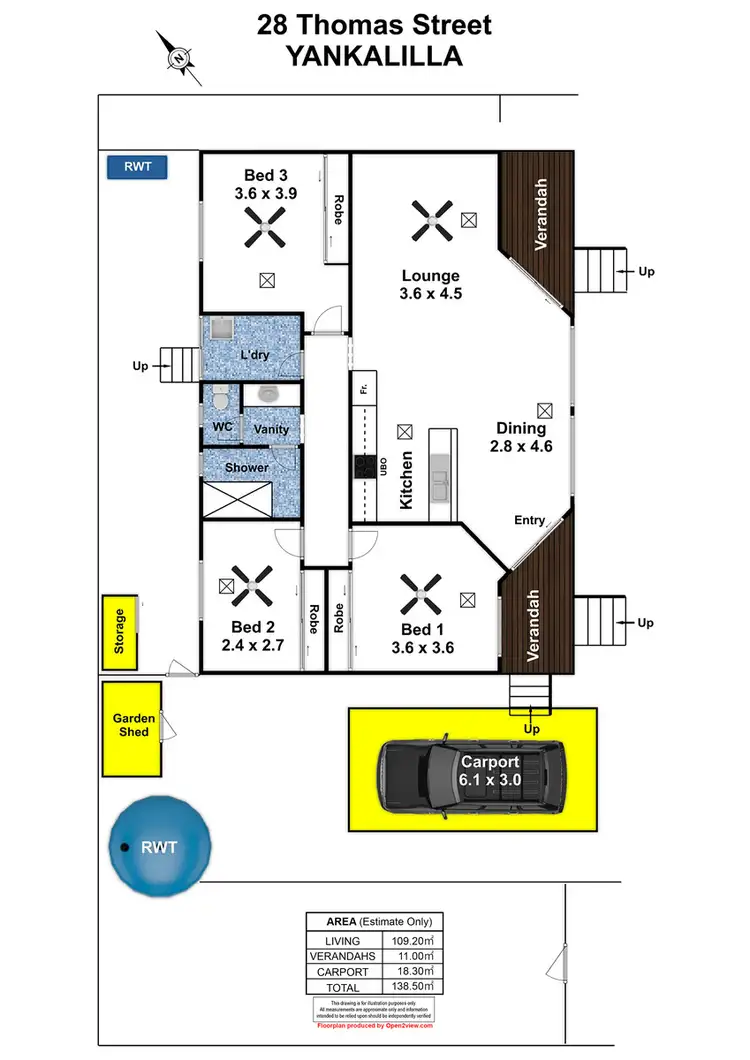 Floorplan of Homely house listing, 28 Thomas Street, Yankalilla SA 5203
