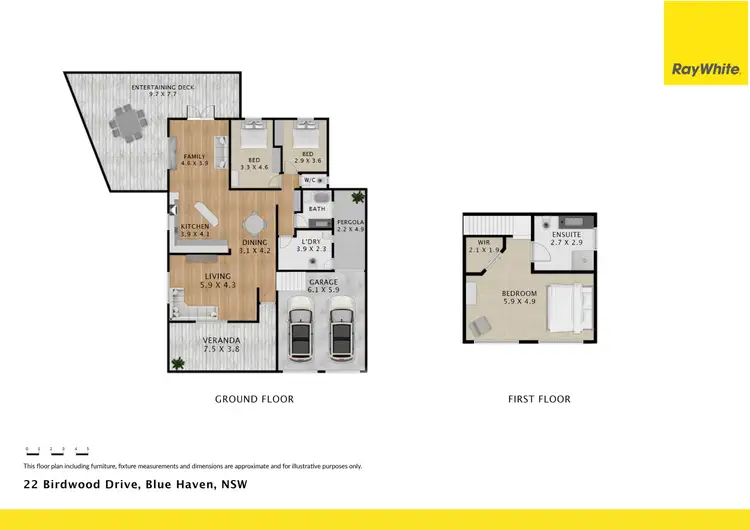 Floorplan of Homely house listing, 22 Birdwood Drive, Blue Haven NSW 2262