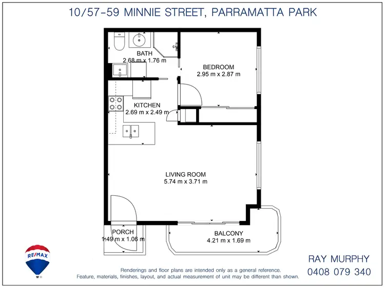 Floorplan of Homely unit listing, 10/57-59 Minnie Street, Parramatta Park QLD 4870