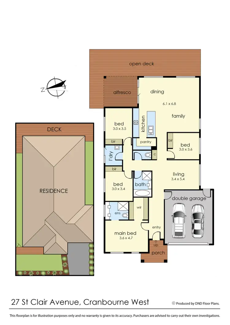 Floorplan of Homely house listing, 27 St Clair Avenue, Cranbourne West VIC 3977