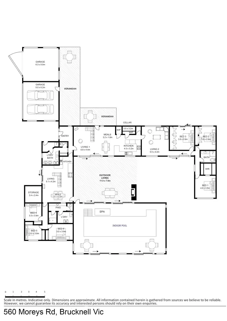 Floorplan of Homely rural property listing, 560 Moreys Road, Brucknell VIC 3268