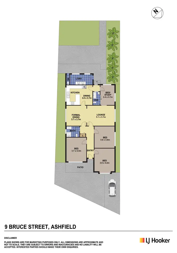 Floorplan of Homely house listing, 9 Bruce Street, Ashfield NSW 2131