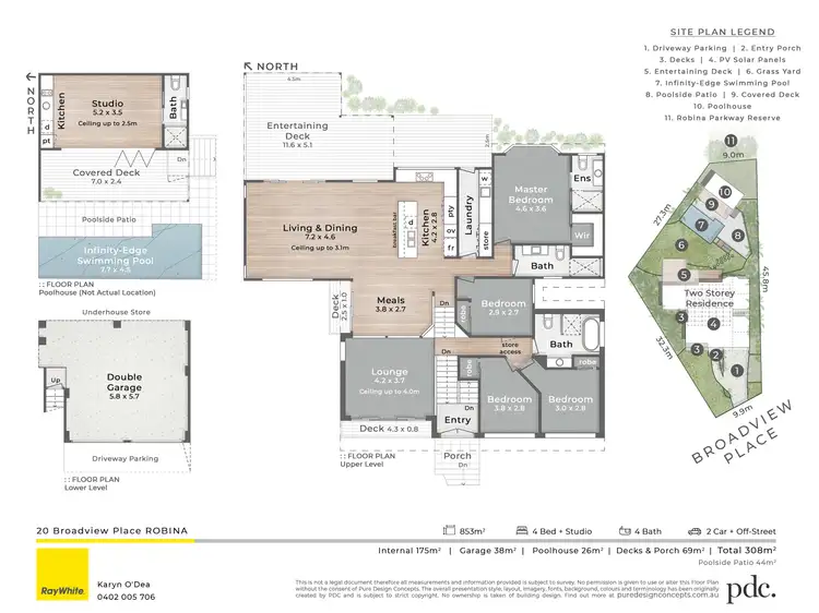 Floorplan of Homely house listing, 20 Broadview Place, Robina QLD 4226