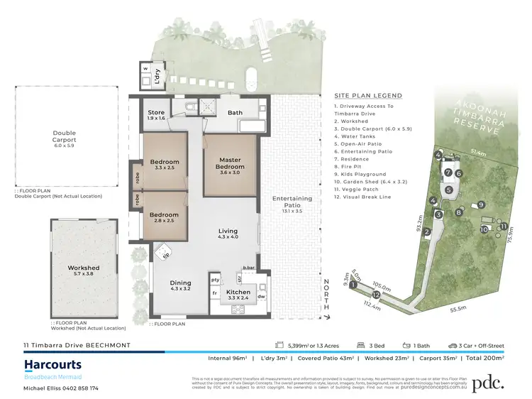 Floorplan of Homely house listing, 11 Timbarra Drive, Beechmont QLD 4211