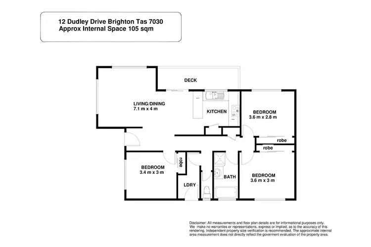 Floorplan of Homely house listing, 12 Dudley Drive, Brighton TAS 7030