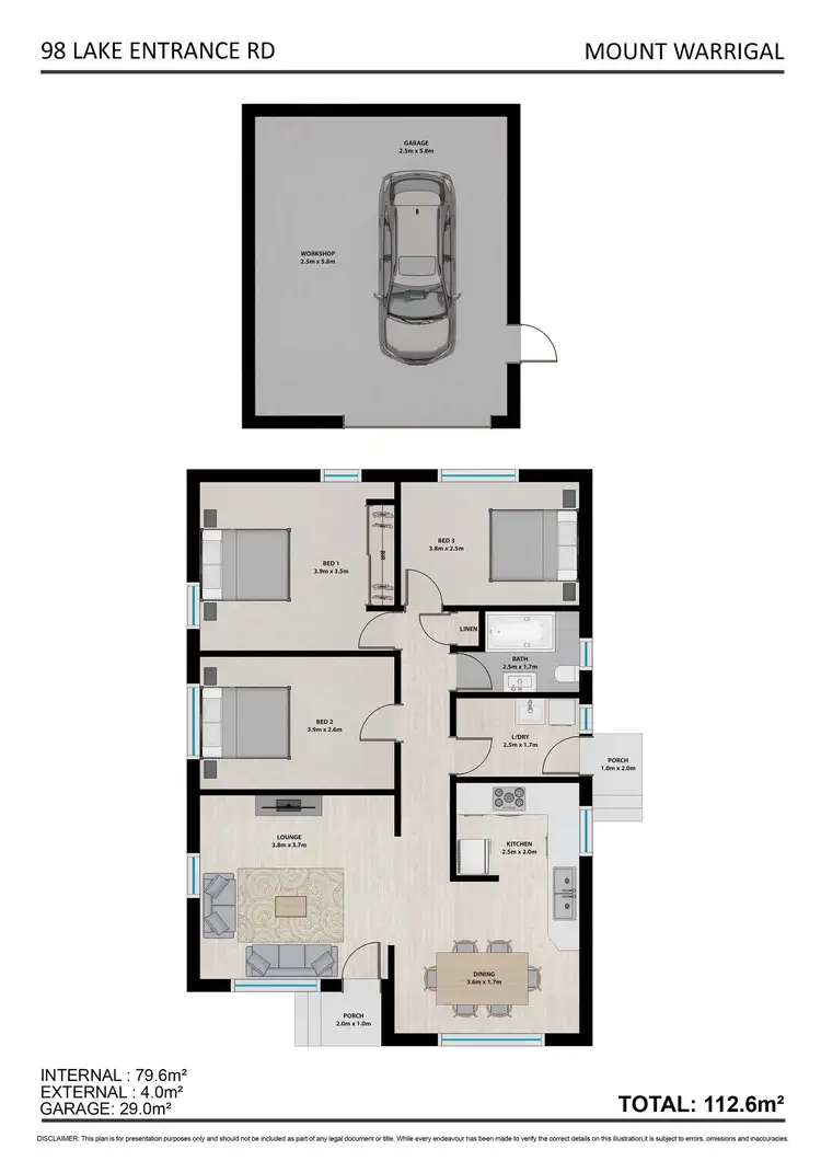 Floorplan of Homely house listing, 98 Lake Entrance Road, Mount Warrigal NSW 2528