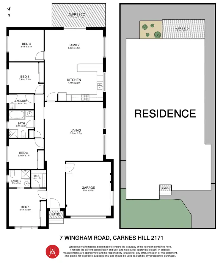 Floorplan of Homely house listing, 7 Wingham Road, Carnes Hill NSW 2171