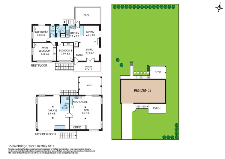 Floorplan of Homely house listing, 55 Bainbridge Street, Heatley QLD 4814