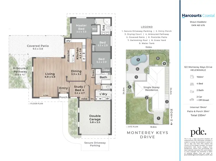 Floorplan of Homely house listing, 122 Monterey Keys Drive, Helensvale QLD 4212