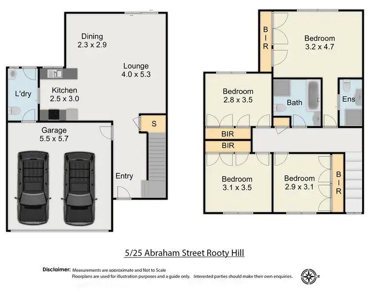 Floorplan of Homely townhouse listing, 5/25 Abraham Street, Rooty Hill NSW 2766