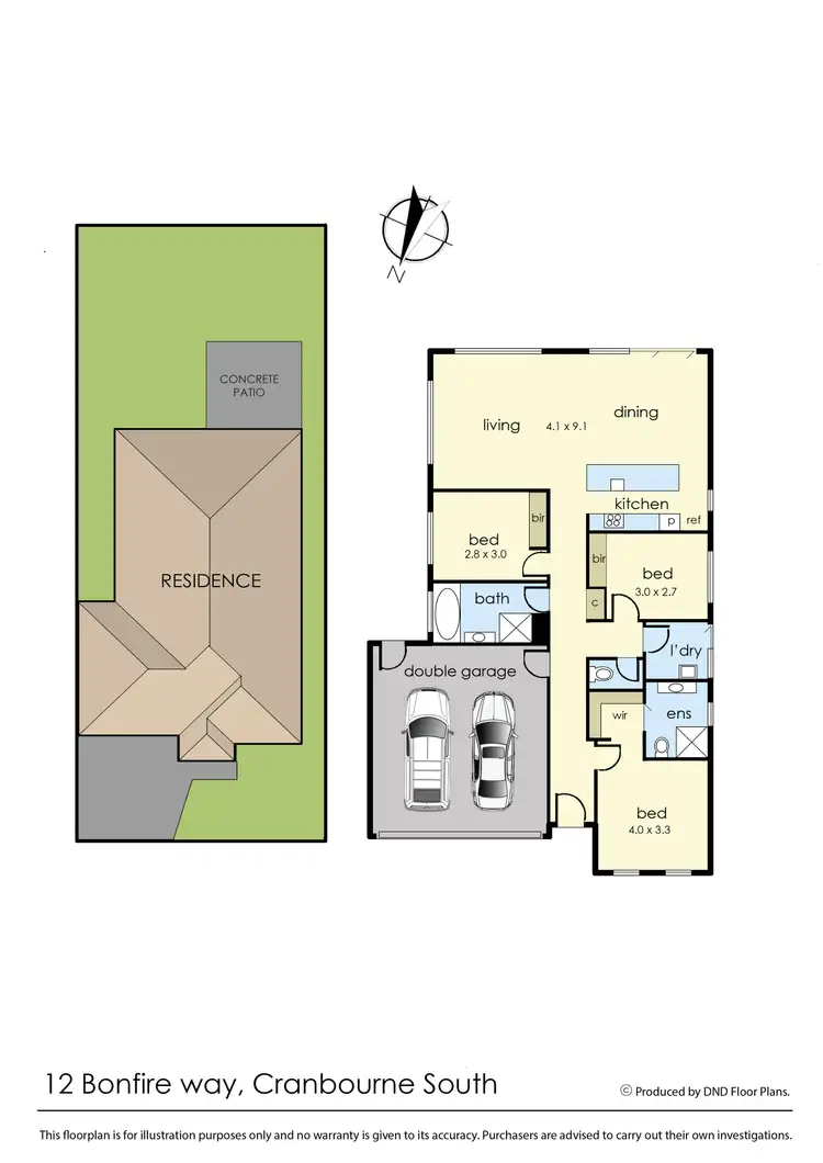 Floorplan of Homely house listing, 12 Bonfire Way, Cranbourne South VIC 3977