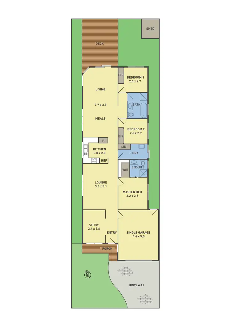 Floorplan of Homely house listing, 6 Mulberry Pass, Craigieburn VIC 3064