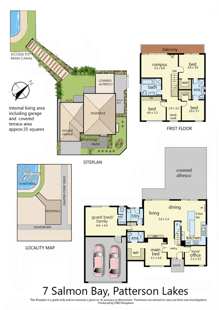 Floorplan of Homely house listing, 7 Salmon Bay, Patterson Lakes VIC 3197