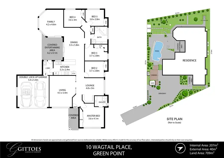 Floorplan of Homely house listing, 10 Wagtail Place, Green Point NSW 2251