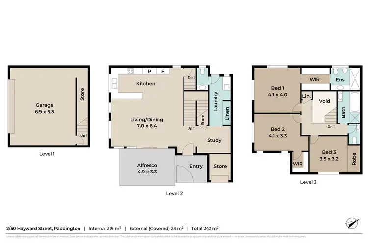 Floorplan of Homely house listing, 2/50 Hayward Street, Paddington QLD 4064