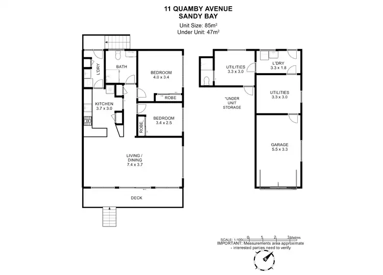 Floorplan of Homely house listing, 11 Quamby Avenue, Sandy Bay TAS 7005